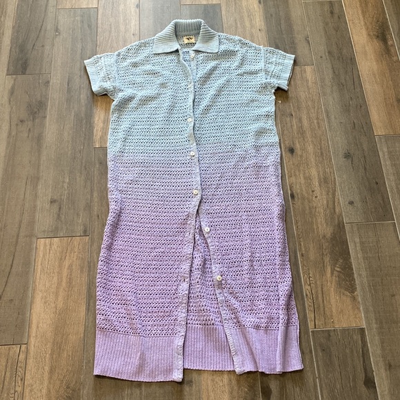 NEW Free People Alicia Ombre Open Crochet Cardigan Size Medium - Picture 5 of 9